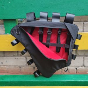 ROGOVbags Custom Battery Bike Frame Bag – Handmade Triangle Pack for Bikepacking & Cycling Presents