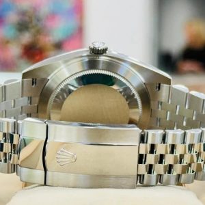 Rolex Datejust 41 “Wimbledon” Dial Jubilee Bracelet Stainless Steel Watch 126300