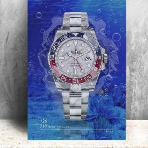 Rolex GMT Master II-126719BLRO Canvas Print Bold Graphic Art for Watch Enthusiasts