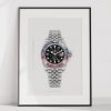 Rolex GMT Master II Ref. 126710BLRO ‘Pepsi’ – Digitally Created Technical Watch Print