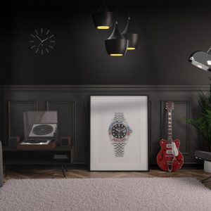 Rolex GMT Master II Ref. 126710BLRO ‘Pepsi’ – Digitally Created Technical Watch Print