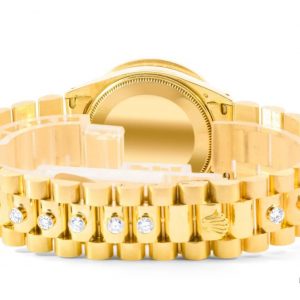 Rolex Oyster Perpetual 34mm Timeless Elegance with a Diamond-Studded Champagne Dial