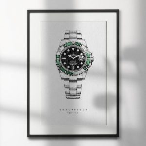 Rolex Submariner 126610LV Premium Watch Art Prints for Watch Aficionados and Home Decor