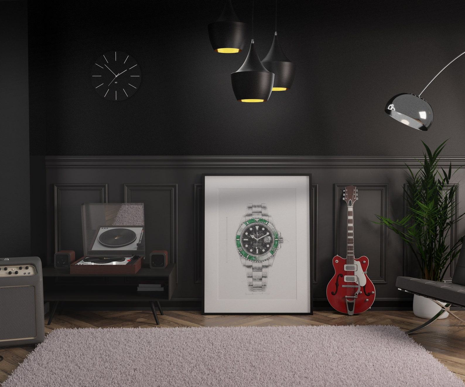 Rolex Submariner Ref. 126610LV Dive into the Depths with Our Digitally Crafted Watch Print - Image 5