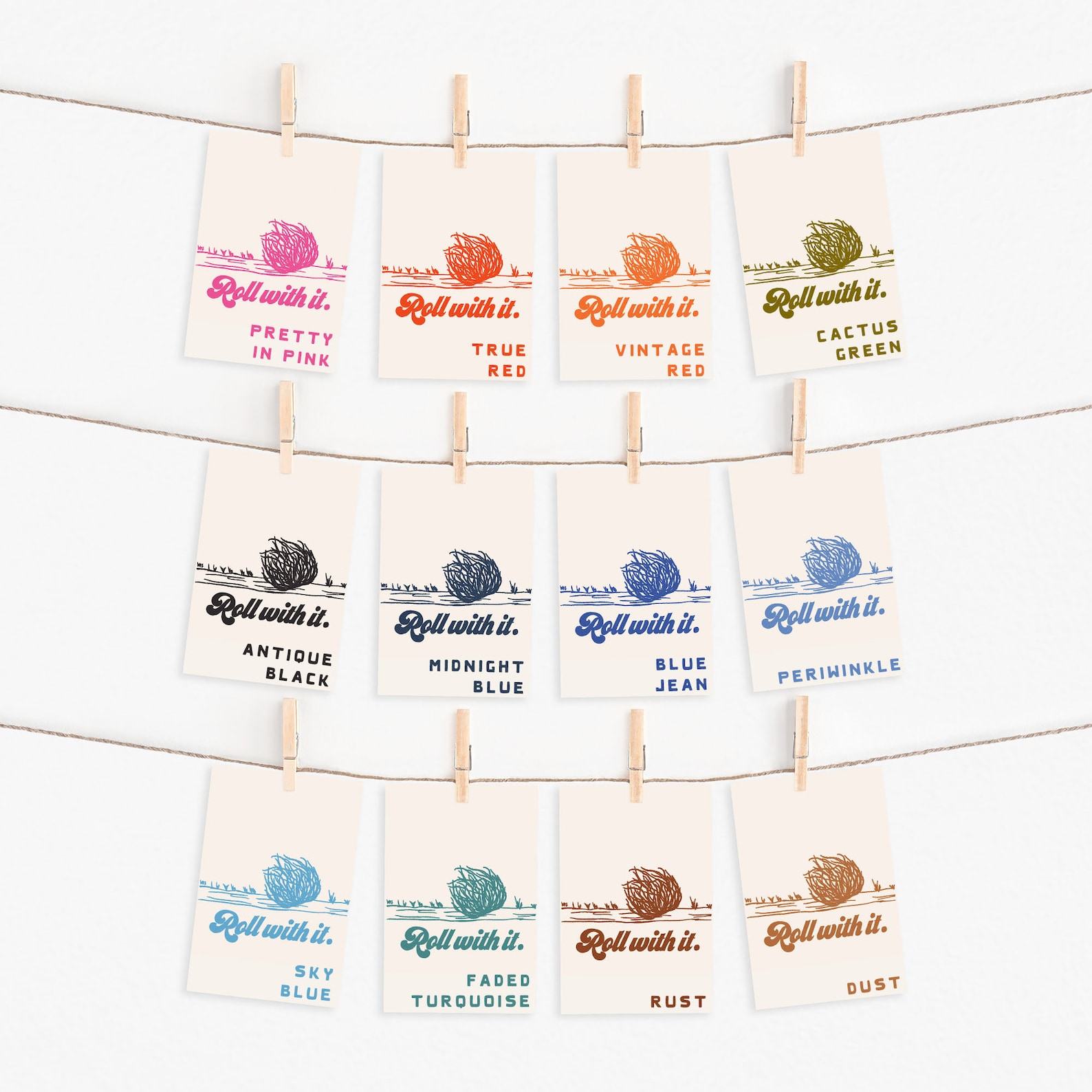 Roll With It Gicle Fine Art Print – Tumbleweed’s Journey Through the Wild West