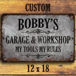 Rustic Edge Metal Sign Custom Arch Top Steel for a Vintage Industrial Touch