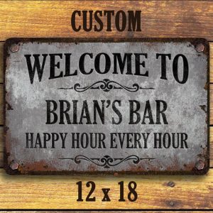 Rustic Edge Metal Sign Custom Arch Top Steel for a Vintage Industrial Touch