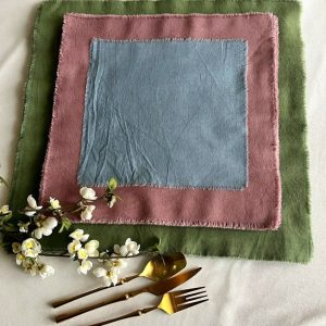 Rustic Elegance Olive Green Boho Cheesecloth Napkins for Unforgettable Weddings and Farm-to-Table Gatherings