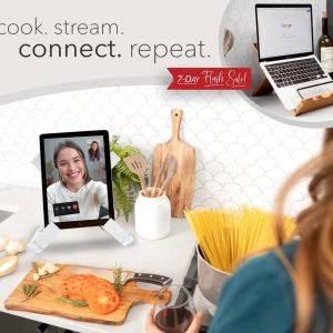 Rustic Farmhouse Cookbook Stand Display Your Recipes, Photos, and iPad in Style