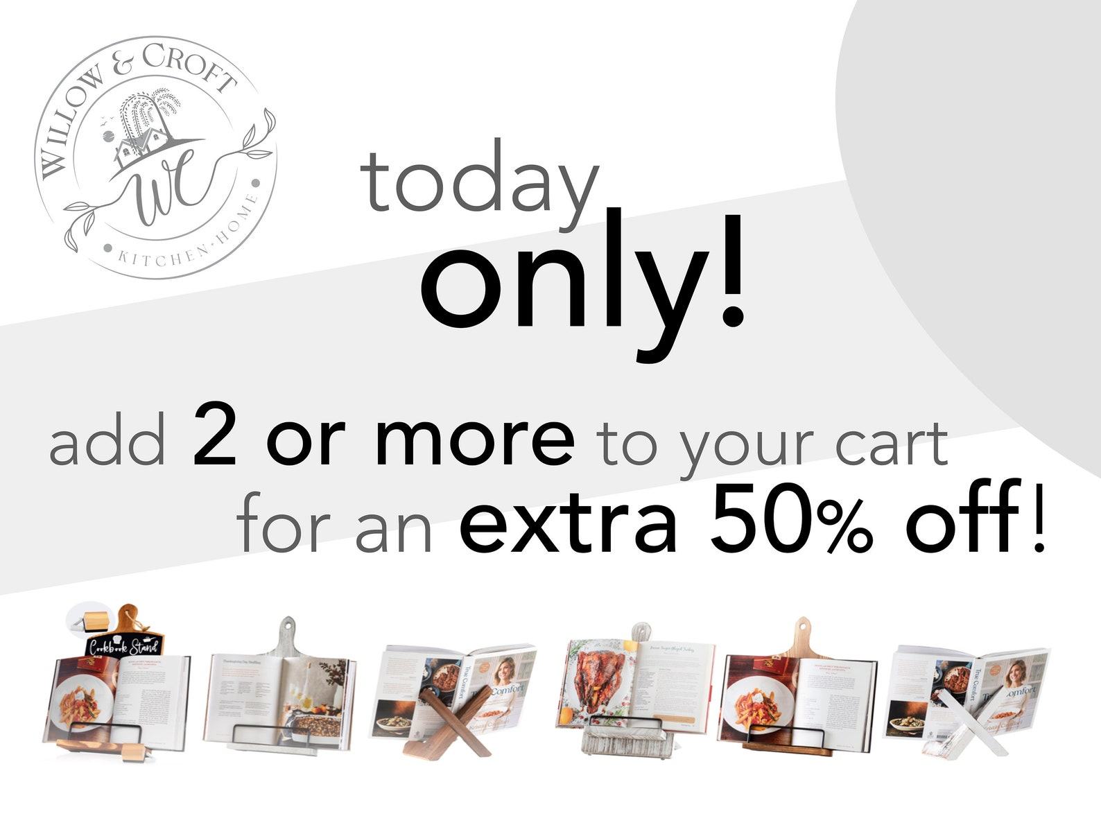 Rustic Farmhouse Cookbook Stand Display Your Recipes, Photos, and iPad in Style - Image 4