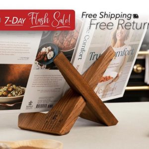 Rustic Farmhouse Cookbook Stand Display Your Recipes, Photos, and iPad in Style