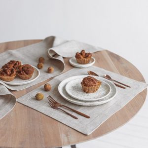 Rustic Farmhouse Linen Placemats Elevate Your Dining Experience with Natural Elegance