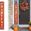 Rustic Harvest Welcome Sign 6ft Vertical Porch Decor for a Warm Greeting