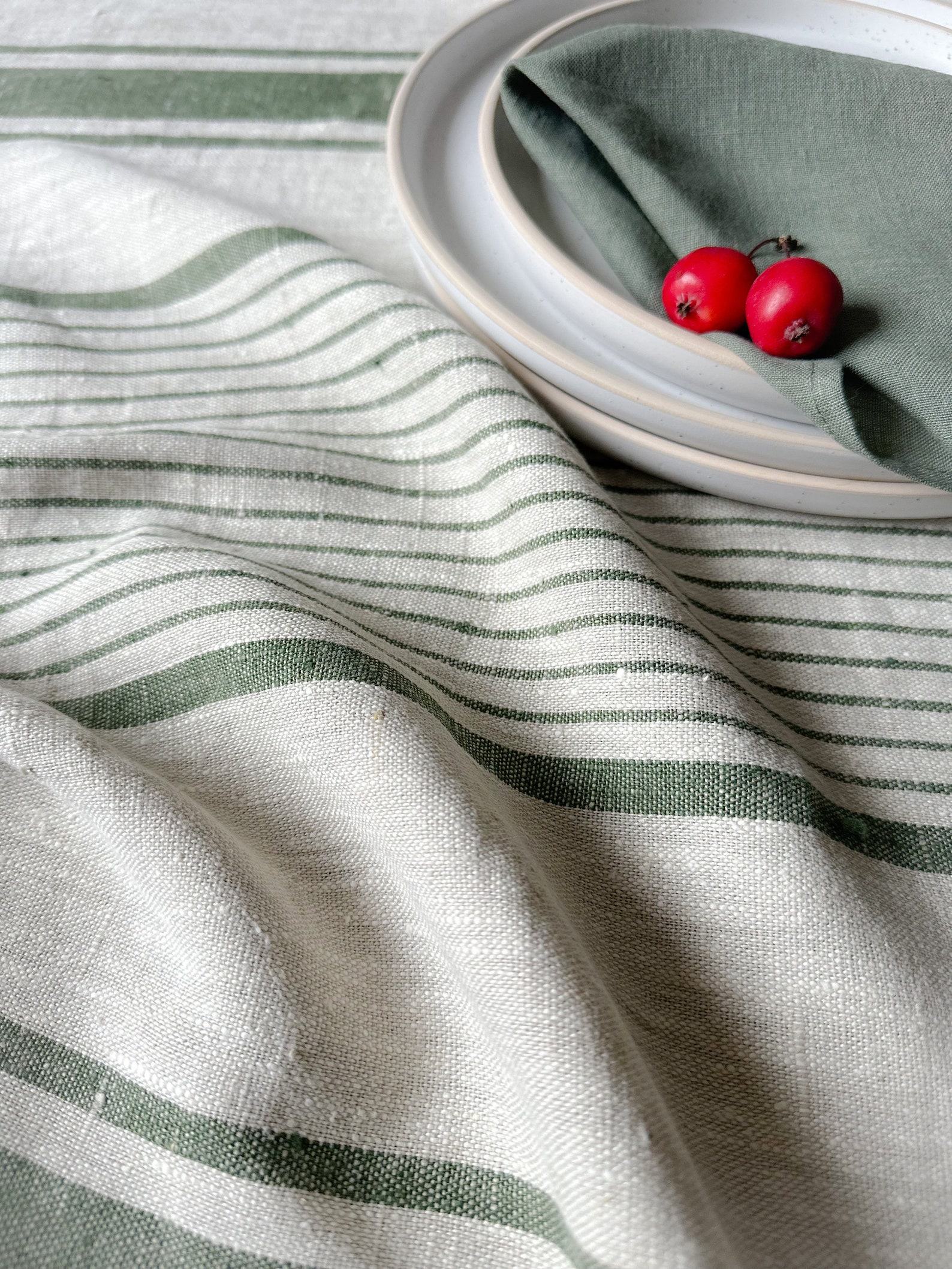 Rustic Linen Tablecloth Elevate Your Dining with Natural Charm - Image 5