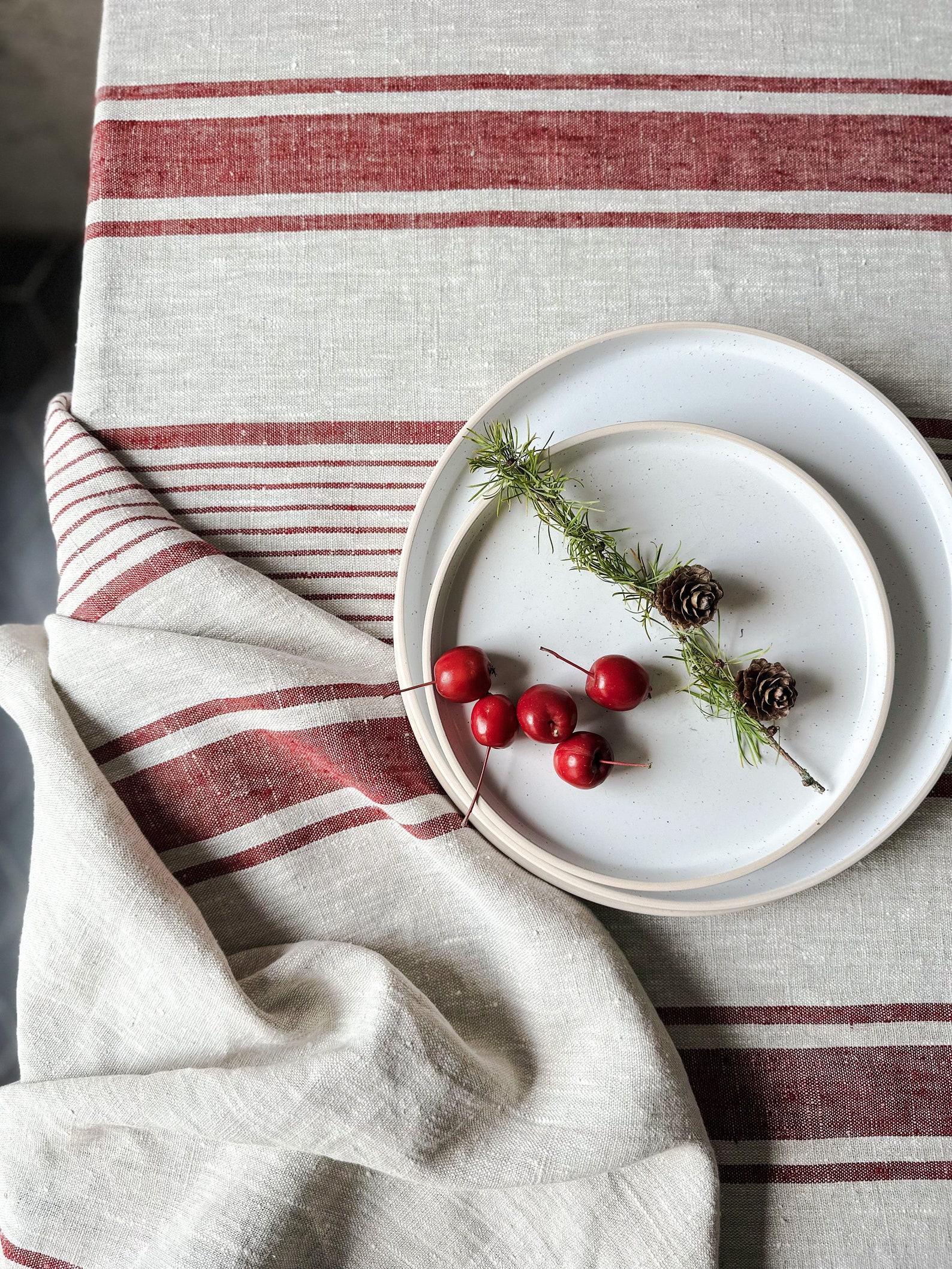 Rustic Linen Tablecloth Elevate Your Dining with Natural Charm - Image 3