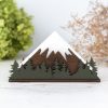 Rustic Mountainscape Wooden Napkin Holder Elevate Your Tabletop with Nature’s Charm