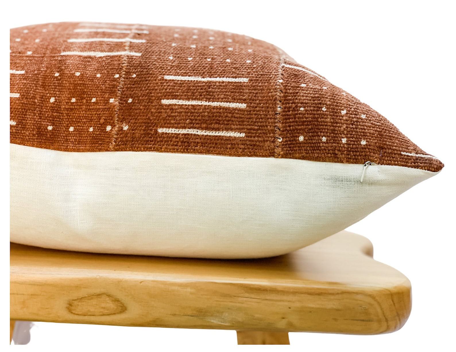 Rustic Mudcloth Pillow Cover Embrace African Heritage in Your Home Decor - Image 3
