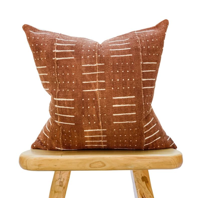 Rustic Mudcloth Pillow Cover Embrace African Heritage in Your Home Decor