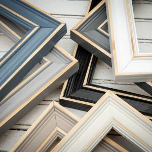 Rustic Picture Frames Distressed Classic in Navy, Orange, Red | Choose Your Size (16×20, 8×10, 5×7, 4×6)