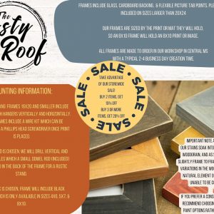 Rustic Picture Frames Distressed Classic in Navy, Orange, Red | Choose Your Size (16×20, 8×10, 5×7, 4×6)