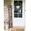 Rustic Vertical Welcome Sign Elevate Your Entryway with Timeless Charm