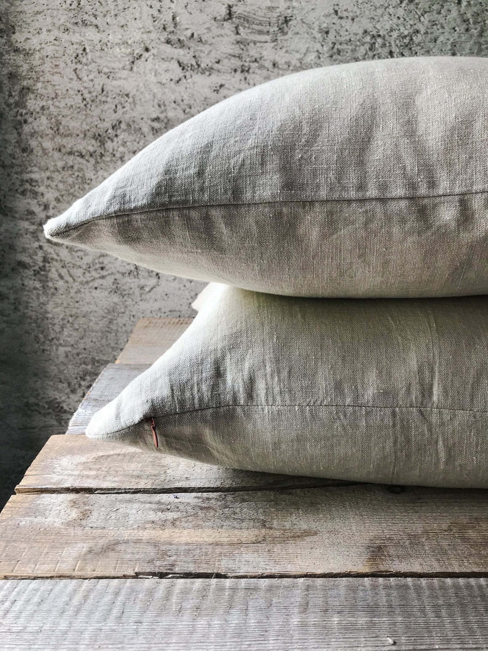 Rustic Washed Linen Pillowcase Natural Charm for Your Home - Image 2