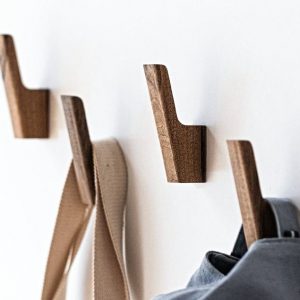 Rustic Wooden Coat Hook Wall Mount Modern Farmhouse Decor for a Stylish Home