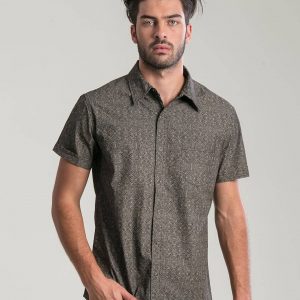 Sacred Geometry Shipibo Men’s Button-Up Psychedelic Fashion for the Modern Mystic