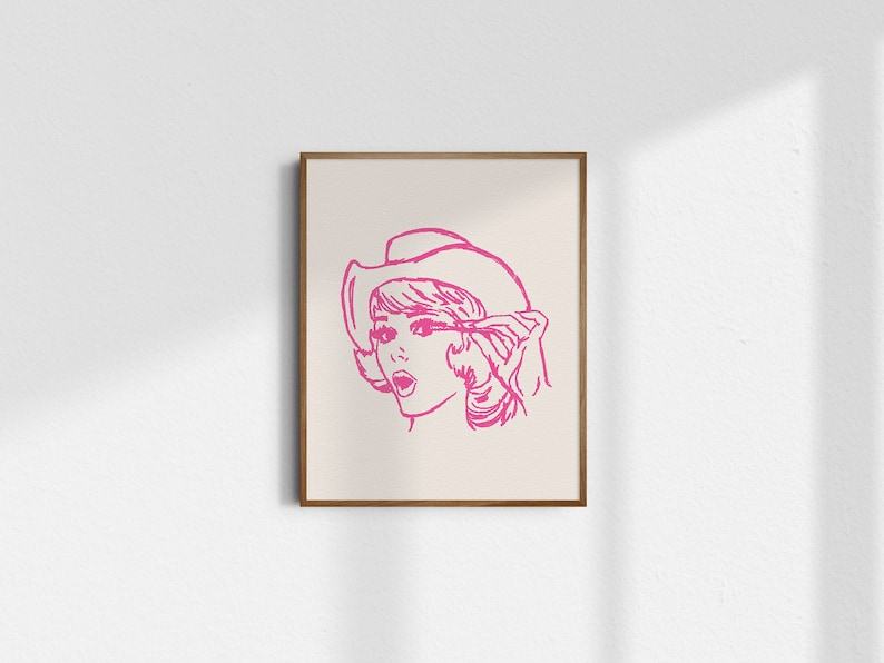 Saddle Up with Glam Cowgirl A Gicle Masterpiece for Western Wall Art Aficionados