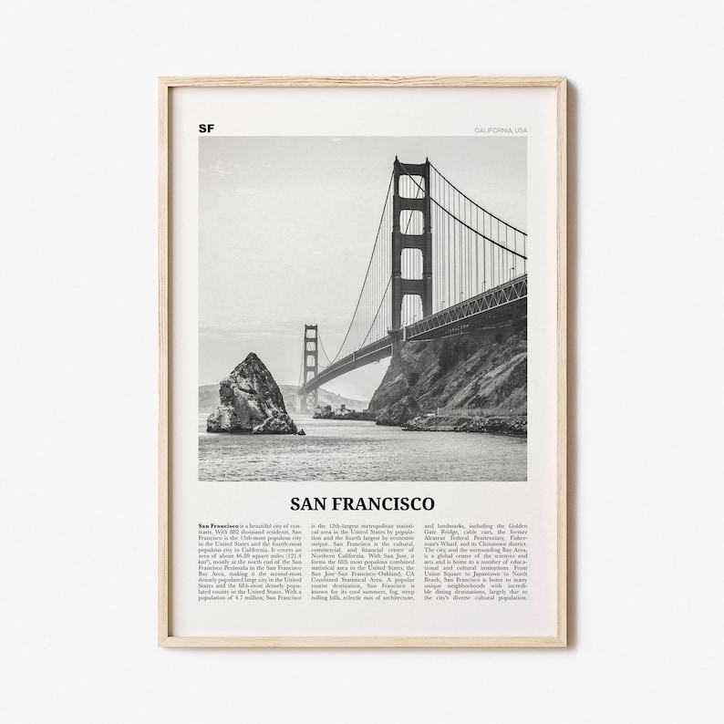 San Francisco A Timeless Black and White Masterpiece – Capturing the Golden Gate’s Enduring Charm