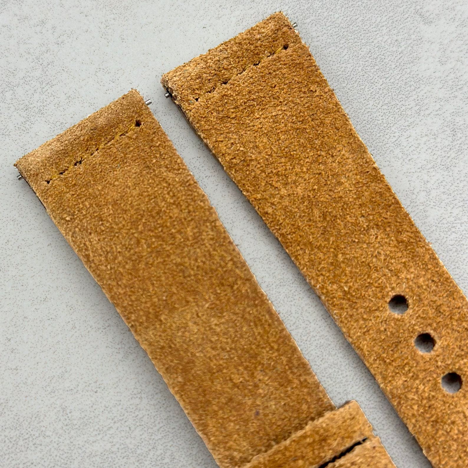 Sand Tan Suede Watch Strap Elevate Your Timepiece with Comfort and Style