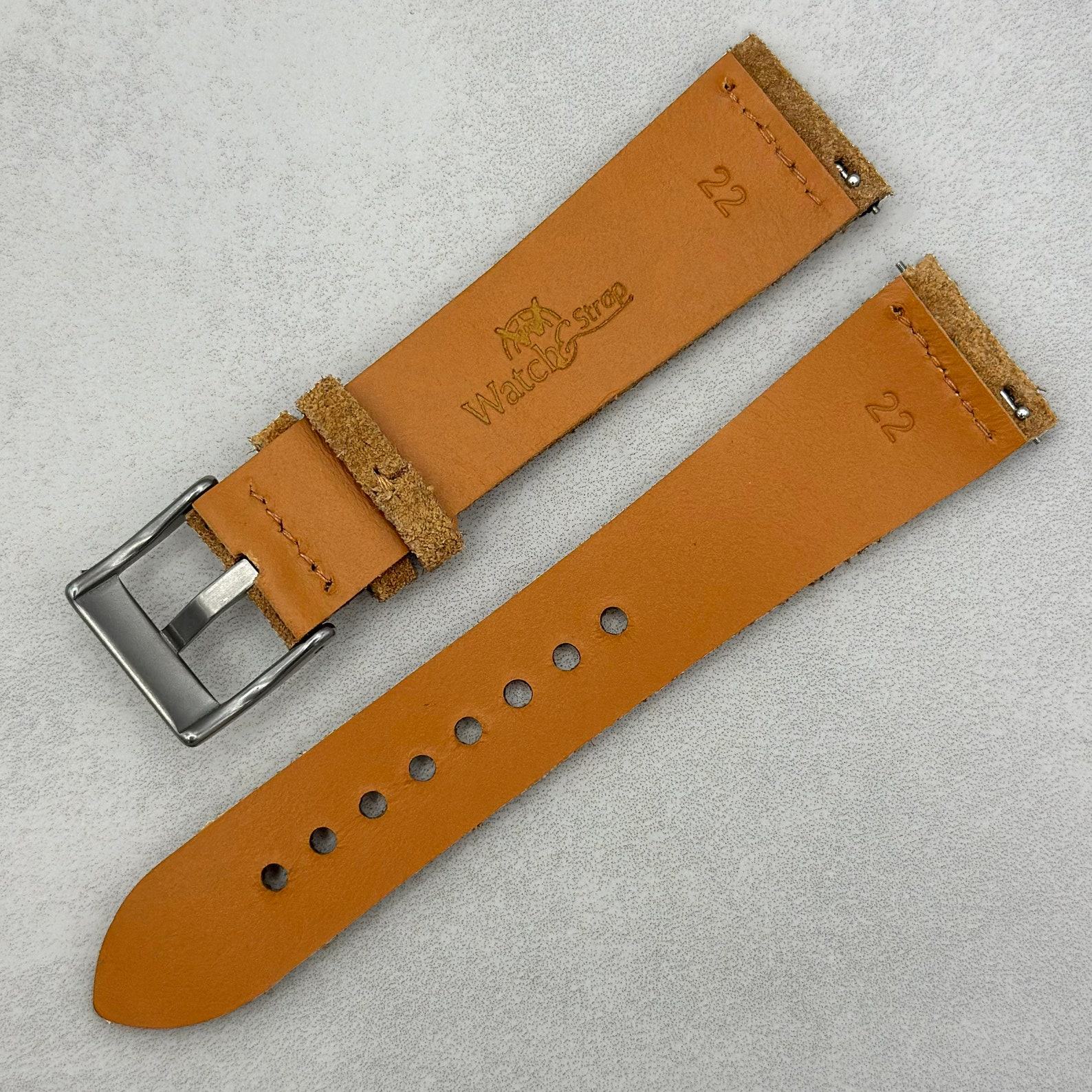 Sand Tan Suede Watch Strap Elevate Your Timepiece with Comfort and Style