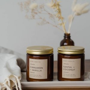 Sandalwood and Coconut Soy Candle A Tranquil Oasis for Your Home
