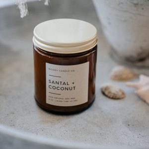 Sandalwood and Coconut Soy Candle A Tranquil Oasis for Your Home
