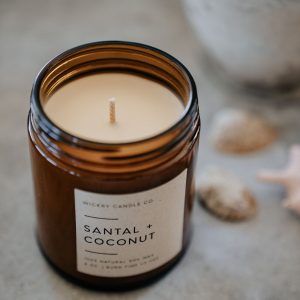 Sandalwood and Coconut Soy Candle A Tranquil Oasis for Your Home