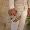 Sandstone Beige Cork Sandals for Men Elevate Your Style with Comfort and Luxury