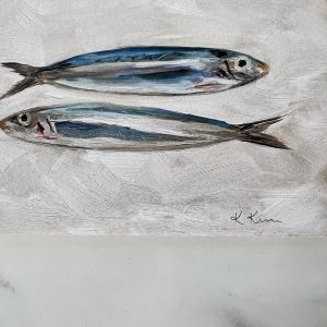 Sardines II Captivating Oil Painting Print for Culinary Ambiance