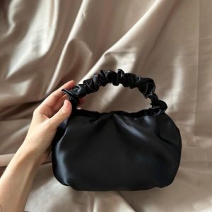 Satin Scrunchies Evening Bag 25 Colors, 2 Sizes | Perfect for Weddings, Bridesmaids, and Special Occasions