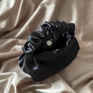 Satin Scrunchies Evening Bag 25 Colors, 2 Sizes | Perfect for Weddings, Bridesmaids, and Special Occasions