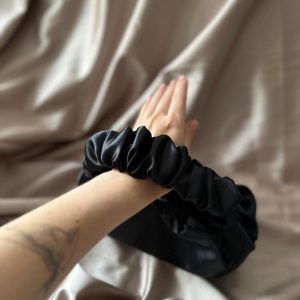 Satin Scrunchies Evening Bag 25 Colors, 2 Sizes | Perfect for Weddings, Bridesmaids, and Special Occasions