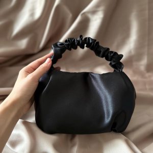 Satin Scrunchies Evening Bag 25 Colors, 2 Sizes | Perfect for Weddings, Bridesmaids, and Special Occasions