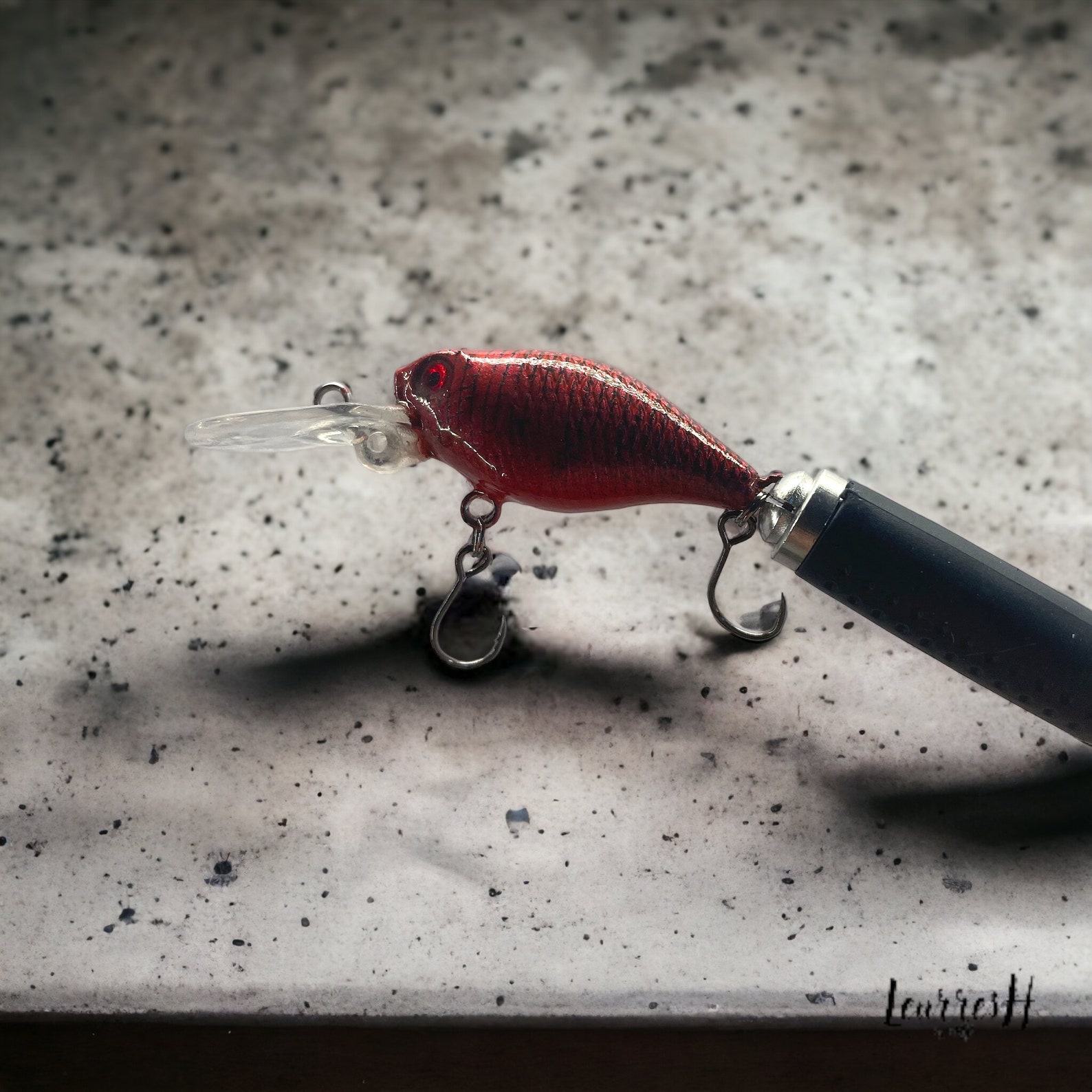 Scarlet Shadowcaster The Ultimate Handcrafted Trout Lure for Anglers