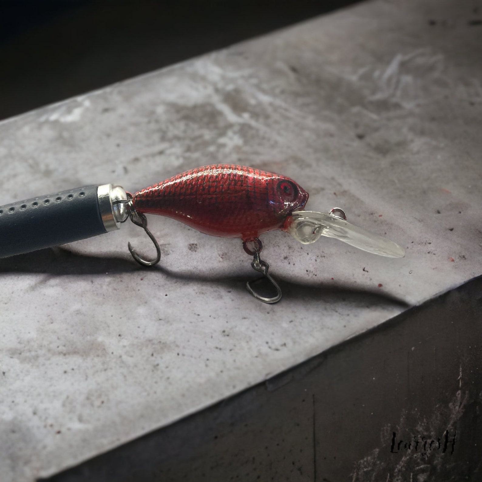 Scarlet Shadowcaster The Ultimate Handcrafted Trout Lure for Anglers