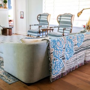 Scribble Pattern Woven Throw Blanket Abstract Art for Your Home