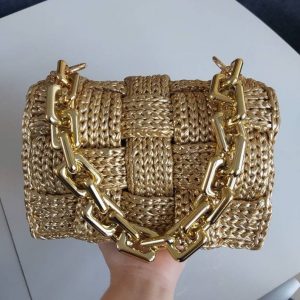 Shimmering Gold Metallic Bag Elevate Your Style with Luxury and Radiance