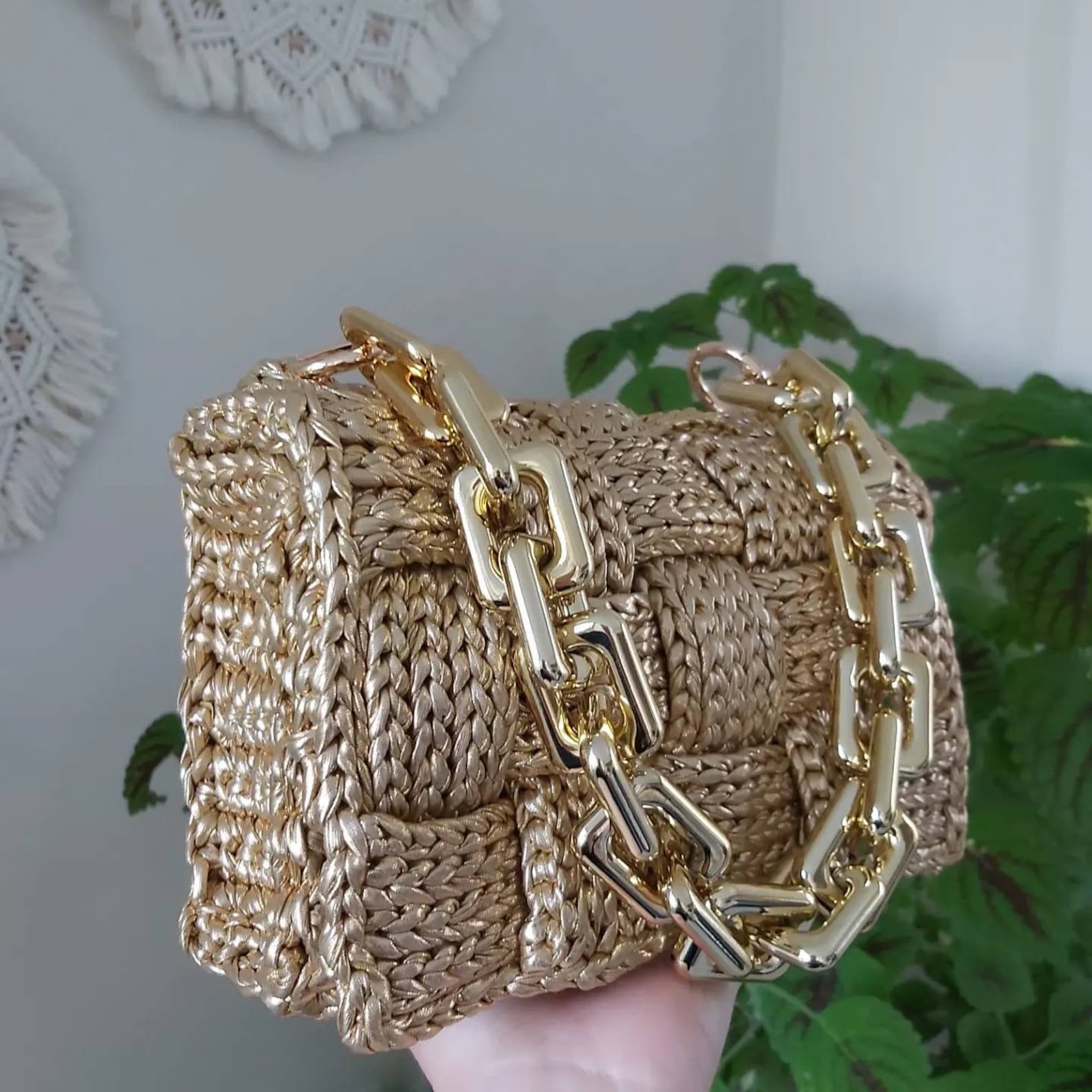 Shimmering Gold Metallic Bag Elevate Your Style with Luxury and Radiance