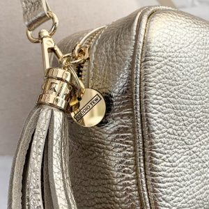Shimmering Metallic Crossbody The Perfect Accessory for Weddings and Special Occasions