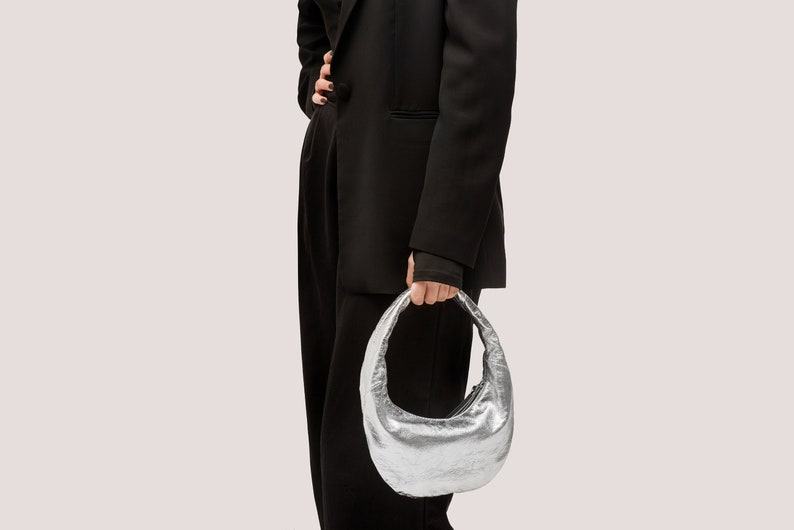 Shimmering Silver Hobo The Perfect Evening Clutch for a Night Out