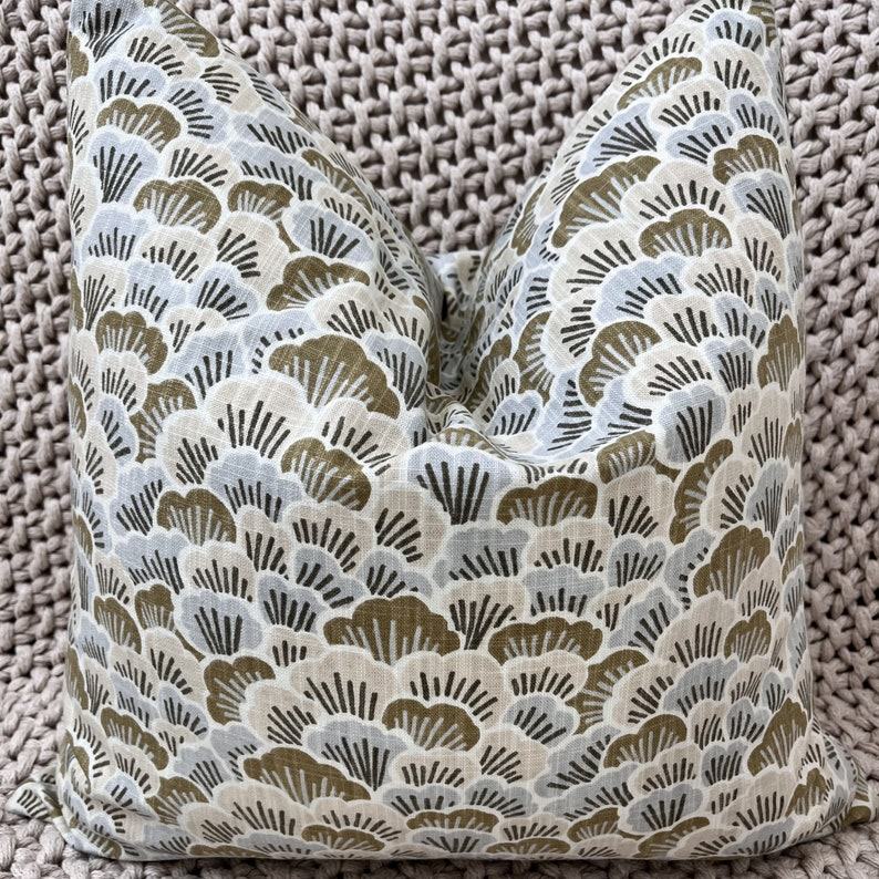Silver Sage Abstract Floral Pillow Cover Elevate Your Home Decor with Nature’s Hues
