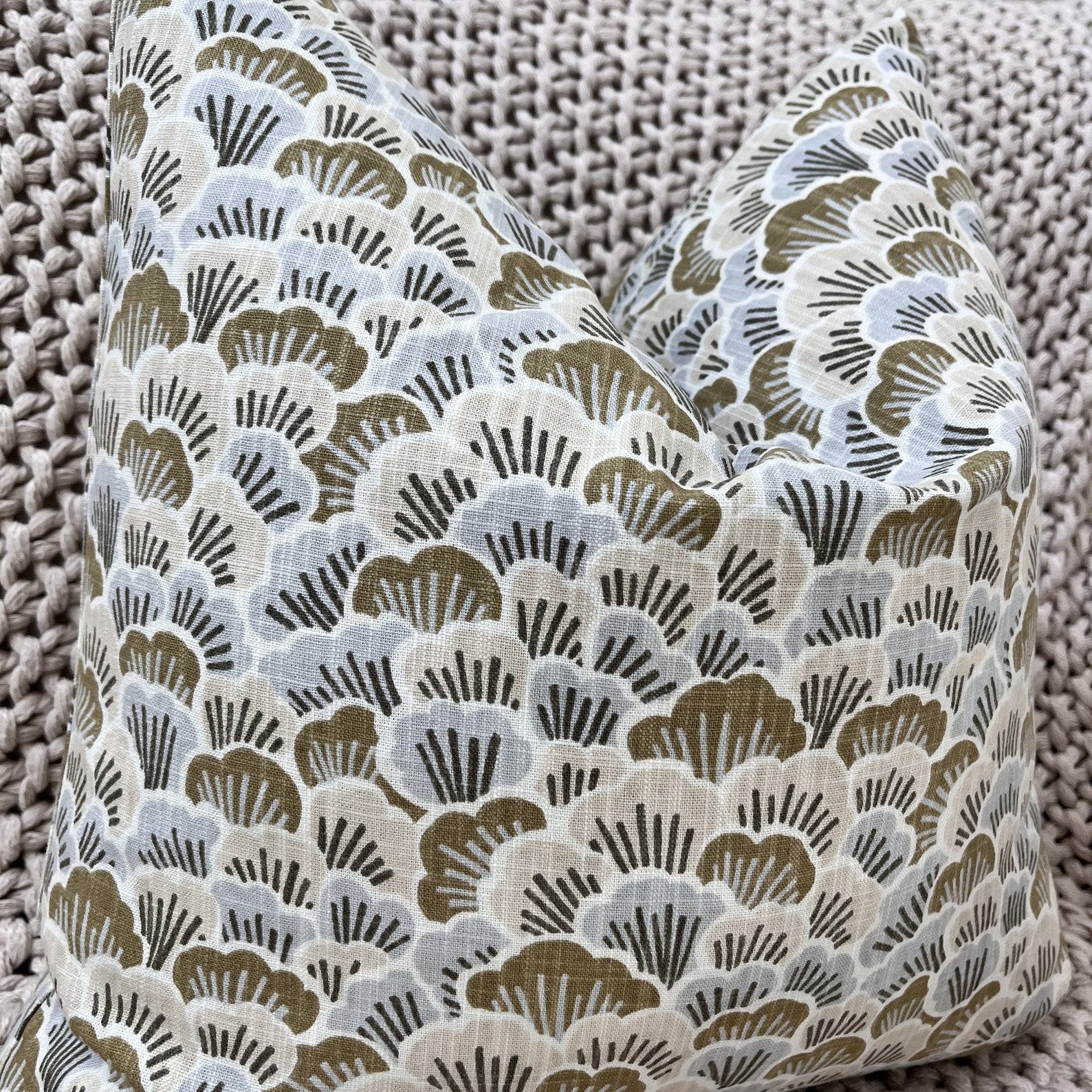 Silver Sage Abstract Floral Pillow Cover Elevate Your Home Decor with Nature’s Hues
